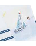Φορμάκι πικέ LAPIN HOUSE σε λευκό χρώμα με ναυτικό print.