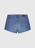 PEPE JEANS denim shorts in blue with elastic inside.