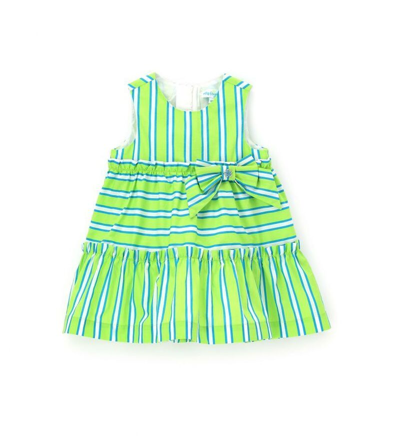 ORIGINAL MARINES striped dress in green color.