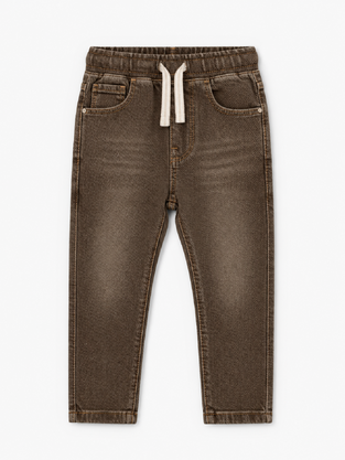 LΟSΑN cotton pants in brown color.