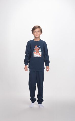 DREAMS pajamas in dark blue.