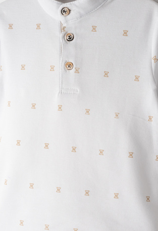 Σετ 2 τεμ. HASHTAG, μπλούζα σε χρώμα εκρού και βερμούδα.