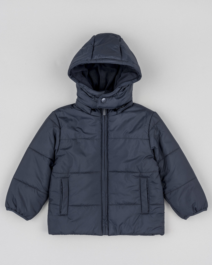 Μπουφάν LOSAN σε σκούρο μπλε χρώμα με αποσπώμενη κουκούλα.