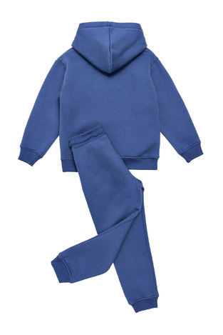 SPRINT tracksuit set with hood in blue.
