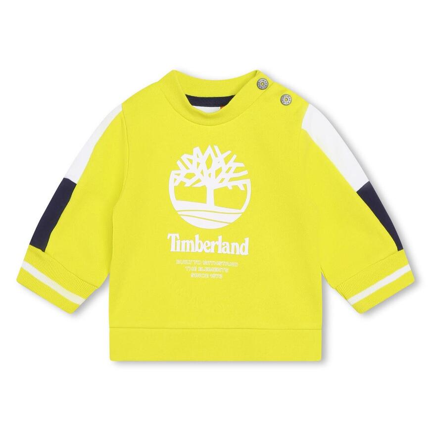 TIMBERLAND sweatshirt in vegetable color with print.