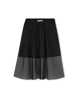 Tulle skirt D.K.N.Y. in black color..