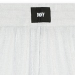 Παντελόνα πλισέ D.K.N.Y. σε ασημί μεταλλιζέ χρώμα.