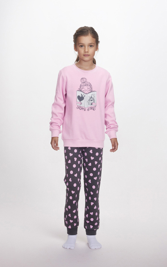 Πιτζάμα DREAMS σε λιλά και μαύρο χρώμα.