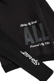 Set of SPRINT leggings in black with hood.