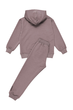 SPRINT seasonal tracksuit set in dark beige.