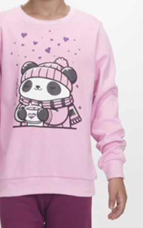 DREAMS pajamas in lilac-dark purple color.