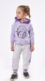 EBITA suit set in lilac color with glitter and headphones design.