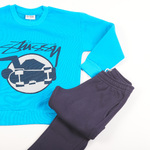 Σετ φόρμας TRAX με λαιμόκοψη σε τιρκουάζ-μπλε χρώμα.