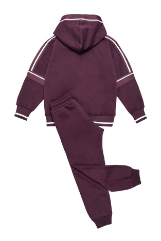 SPRINT tracksuit set in burgundy color.