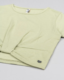 LOSAN blouse in olive color with grip at the hem.