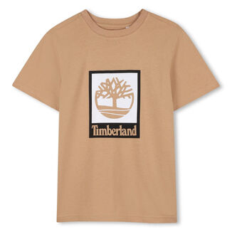 Μπλούζα T-shirt TIMBERLAND σε χρώμα καφέ.