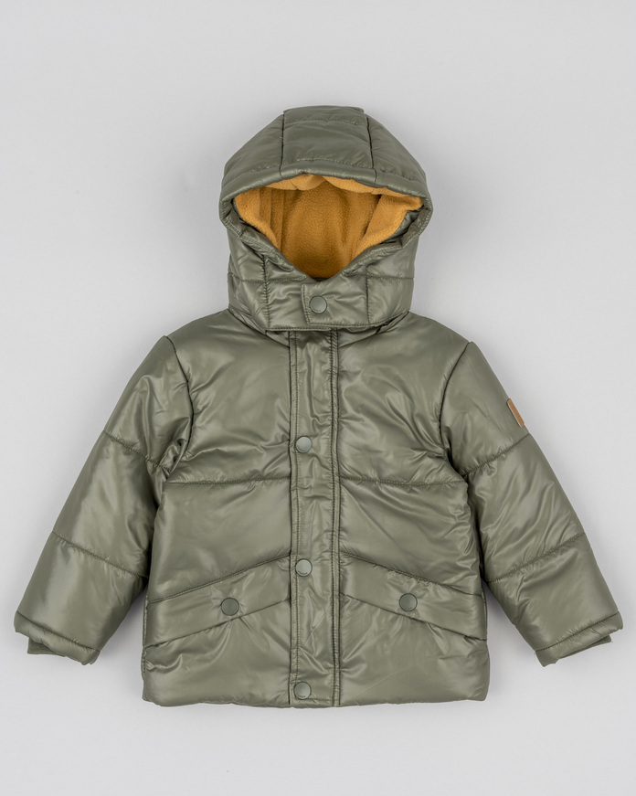 LOSAN jacket in khaki color with hood.