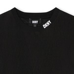 Μπλούζα D.K.N.Y. σε μαύρο χρώμα με ριπ ύφασμα.