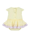 LAPIN HOUSE bodysuit in yellow color with ribbon.