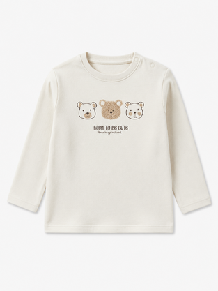 LΟSAN cotton blouse in ecru color.