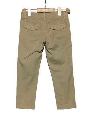 Παντελόνι U.S. POLO από καμπαρντίνα, σε μπεζ χρώμα, με εσωτερικό λάστιχο στη μέση.
