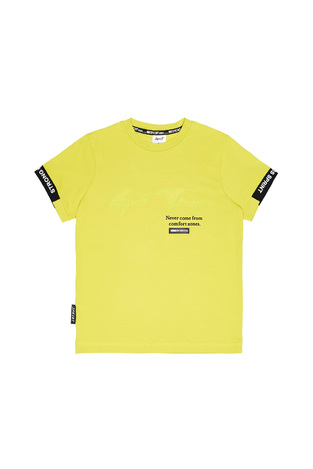 SPRINT shirt in lime color with embossed logo.
