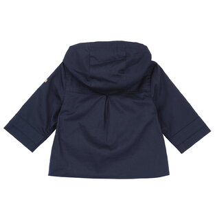 CHICCO trench coat in blue color with hood.