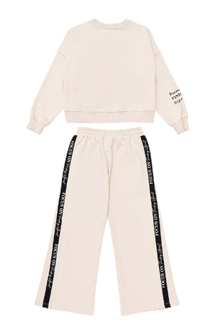 SPRINT seasonal tracksuit set in beige.