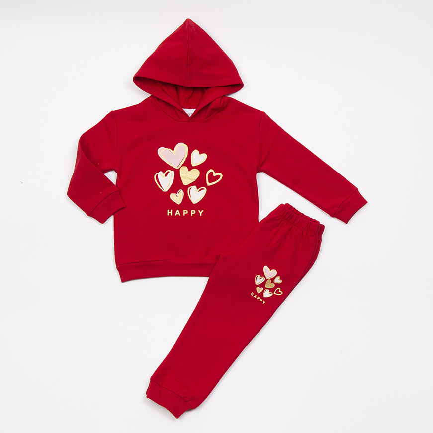 Σετ φόρμας TRAX σε κόκκινο χρώμα.