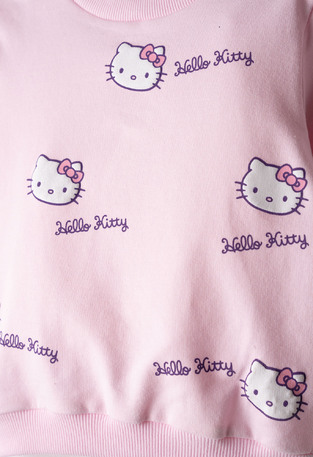 EBITA sweatshirt in pink with matching bag.