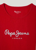 Μπλούζα με κοντό μανίκι Pepe Jeans σε κόκκινο χρώμα.