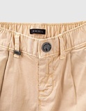 Ikks pants in yellow color with adjustable elastic.