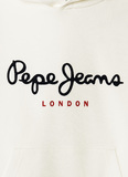 Μπλούζα φούτερ PEPE JEANS σε εκρού χρώμα με κουκούλα.