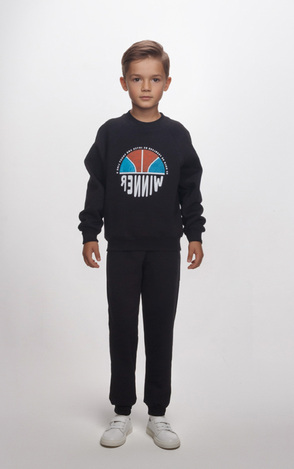 Μπλούζα φούτερ JOYCE σε χρώμα μαύρο.