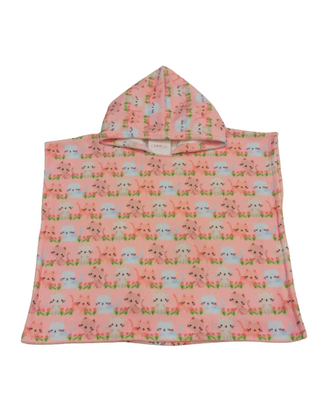CROOLita beach poncho in light pink.