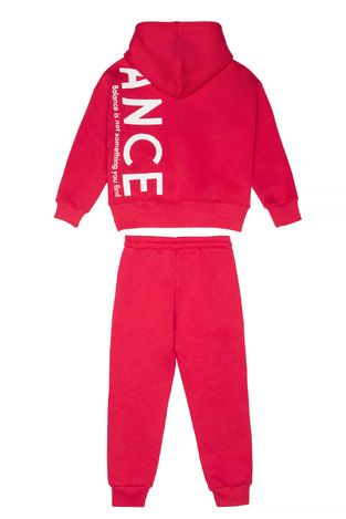 SPRINT suit set in fuchsia color with built-in hood. 