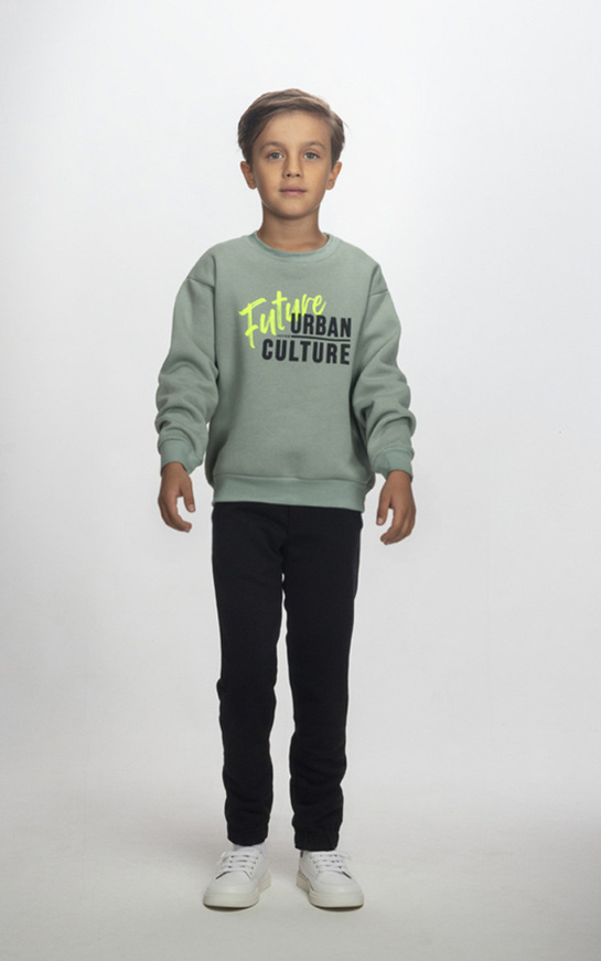 Σετ φόρμας JOYCE σε μέντα-μαύρο χρώμα.