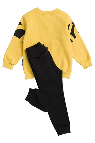 Set of SPRINT tracksuit in yellow color with embossed "EXCEED" logo.