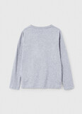 PEPE JEANS blouse in gray color with logo print.