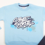 Σετ φόρμας TRAX με λαιμόκοψη σε σιέλ-μπλε χρώμα.