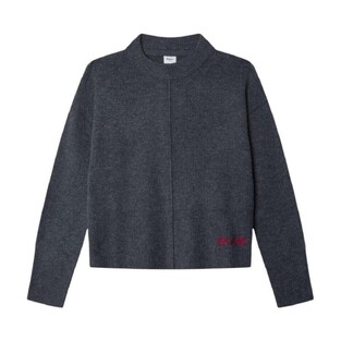 PEPE JEANS knitted blouse in charcoal color.