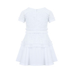 LAPIN HOUSE dress in white color with kipur fabric.