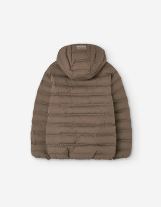 Μπουφάν LOSAN σε σκούρο μπεζ χρώμα με καπιτονέ σχέδιο.