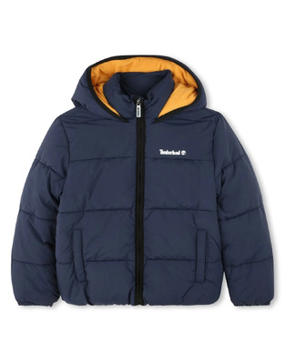 TIMBERLAND jacket in blue with hood.