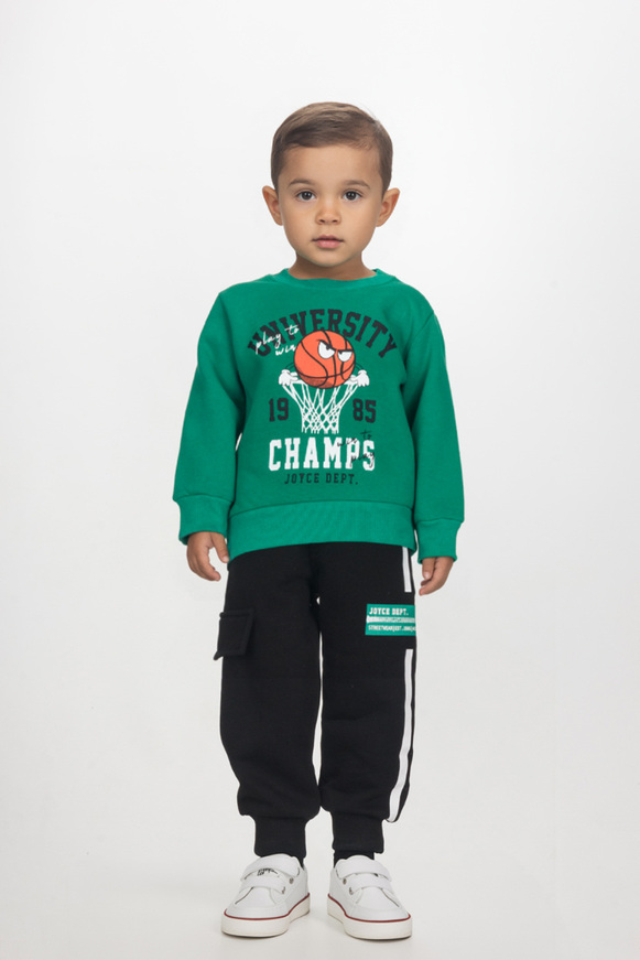 Σετ φόρμας JOYCE σε πράσινο- μαύρο χρώμα.