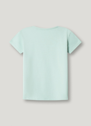 PEPE JEANS blouse in light blue with glitter.