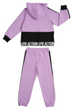 SPRINT tracksuit set in lilac color with hood.