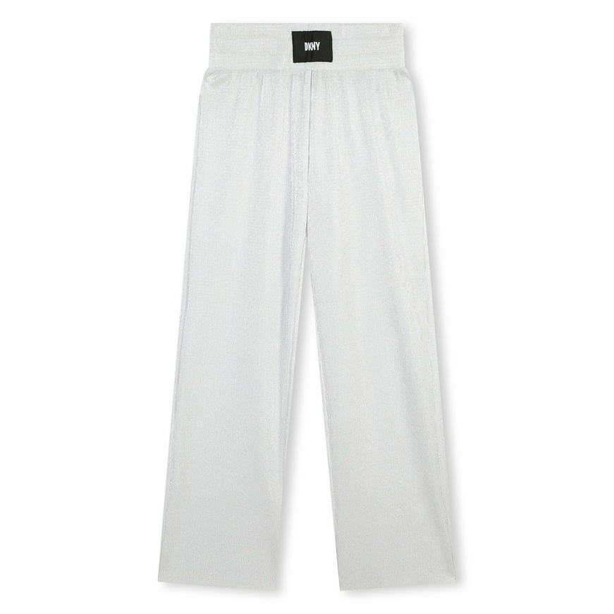 Pleated trousers D.K.N.Y. in metallic silver color.