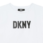 Cotton blouse D.K.N.Y. in white color with embossed logo on the front.
