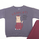 Σετ φόρμας TRAX σε ανθρακί και μπορντώ χρώμα.